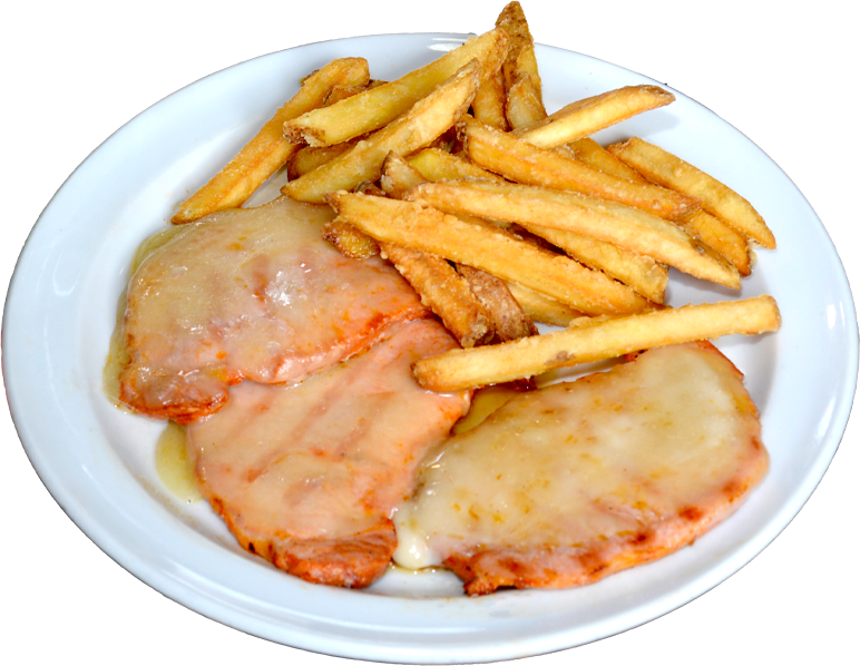 Lomo queso con patatas